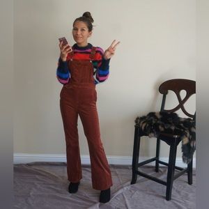 Cinnamon Roll Corduroy Overalls//Pilcro and The Letterpress